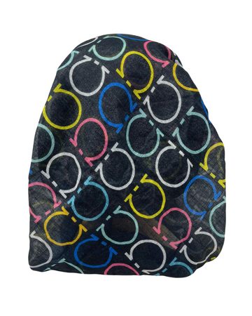 It's Younique OB-FE-PK Ferragamo Inspired Shimmer Pre-Tied Open Back Bandanna with Velvet Grip Myselflingerie.com